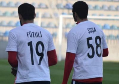 Millimizin futbolçuları məşqə Qarabağa aid formalarla çıxdılar