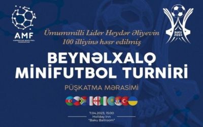 Beynəlxalq minifutbol turnirinin püşkü atıldı