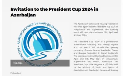 “Prezident Kuboku-2024” beynəlxalq reqatasında 20-dən çox ölkə mübarizə aparacaq