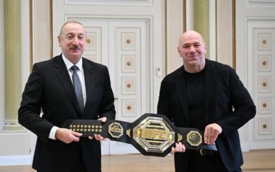 İlham Əliyev UFC prezidentini qəbul edib