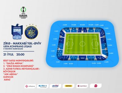 “Zirə” - “Makkabi”: biletlər satışa çıxır