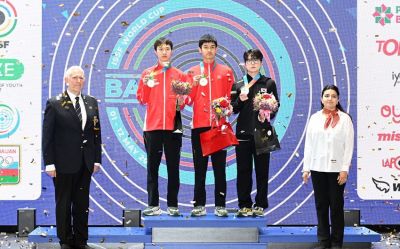 Bakıda keçirilən atıcılıq üzrə Dünya Kubokunda növbəti mükafatçılar müəyyənləşib