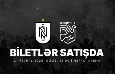 “Neftçi” - “Sumqayıt” oyununun biletləri satışda