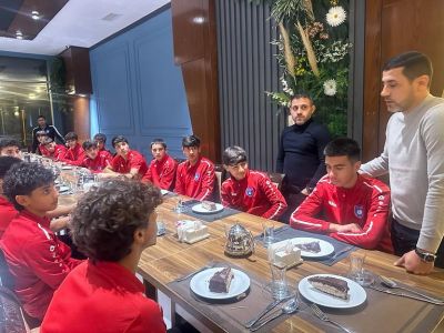 Nadir Nəbiyev və Ayxan Abbasov U-15 komandasının düşərgəsini ziyarət ediblər