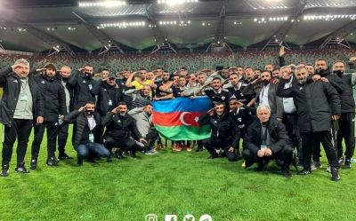 “Qarabağ” “Legiya” zəfərini əsgər salamı ilə qeyd etdi