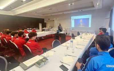 Lüksemburqda Azərbaycan millisinin üzvlərinə danışılmış oyunlarla bağlı seminar keçirilib