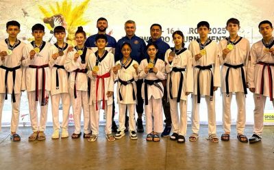 Azərbaycanın taekvondoçuları Belçikada 11 medal qazanıblar