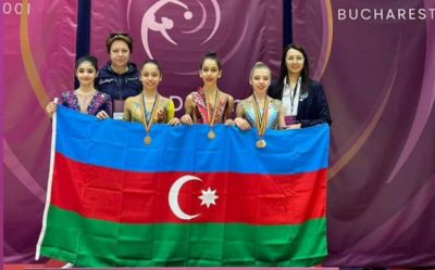 Bədii gimnastlarımız Rumıniyada 5 medal qazanıb