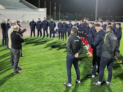 Elxan Məmmədov və məşqçilər milli üzvləri ilə görüşdülər