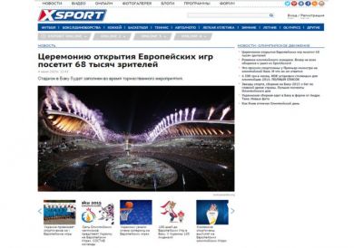 Ukrayna mətbuatı: “Bakı-2015”in açılışın stadiondan 68 min tamaşaçı izləyəcək”