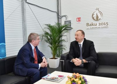 İlham Əliyev Beynəlxalq Olimpiya Komitəsinin prezidenti ilə görüşüb