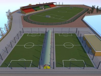 Şamaxıda stadion inşasına başlandı