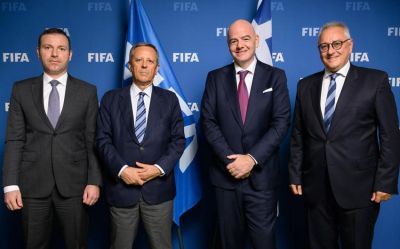 Elxan Məmmədov Yunanıstan Futbol Federasiyasının prezidenti ilə görüşdü