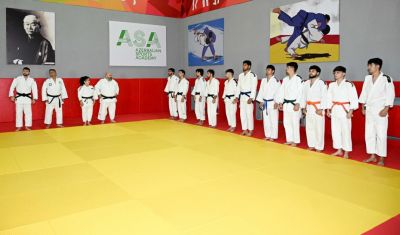 Yenilənən cüdo zalı istifadəyə verilib