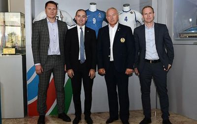 AFFA-nın baş katibi Belarus Futbol Federasiyasının prezidenti ilə görüşü