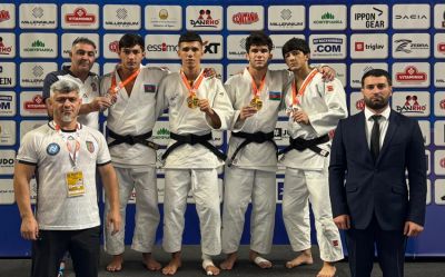 4 cüdoçumuz Avropa Kubokunda fəxri kürsüyə qalxıb