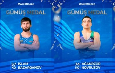 Güləşçilərmizdən 2 gümüş medal