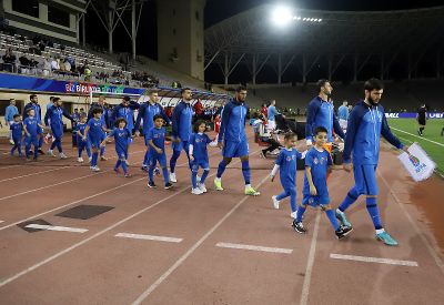 Azərbaycan - Estoniya matçı Qəbələdə