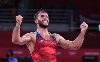 Azərbaycanın Tokioda üçüncü medalı: Rafiq Hüseynov erməni güləşçiyə qalib gəldi
