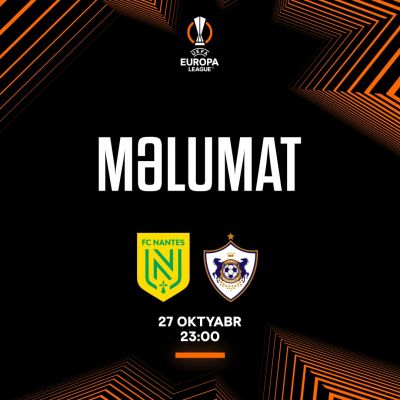 “Qarabağ” sabah Fransaya yollanacaq