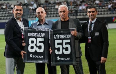 “Neftçi” Boris Xetaqurov və Arif Əsədovu təbrik etdi