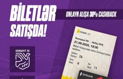 “Sumqayıt” - “Neftçi” oyunun biletləri satışda