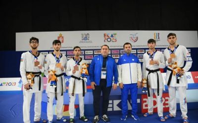 Azərbaycan taekvondoçuları Yekaterinburqda komanda yarışında medal qazanıblar