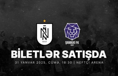 “Neftçi” - “Şamaxı” oyununun biletləri satışda