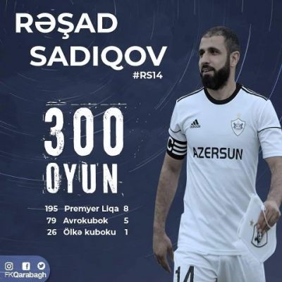 Rəşad Sadıqov 300-ə çatdı
